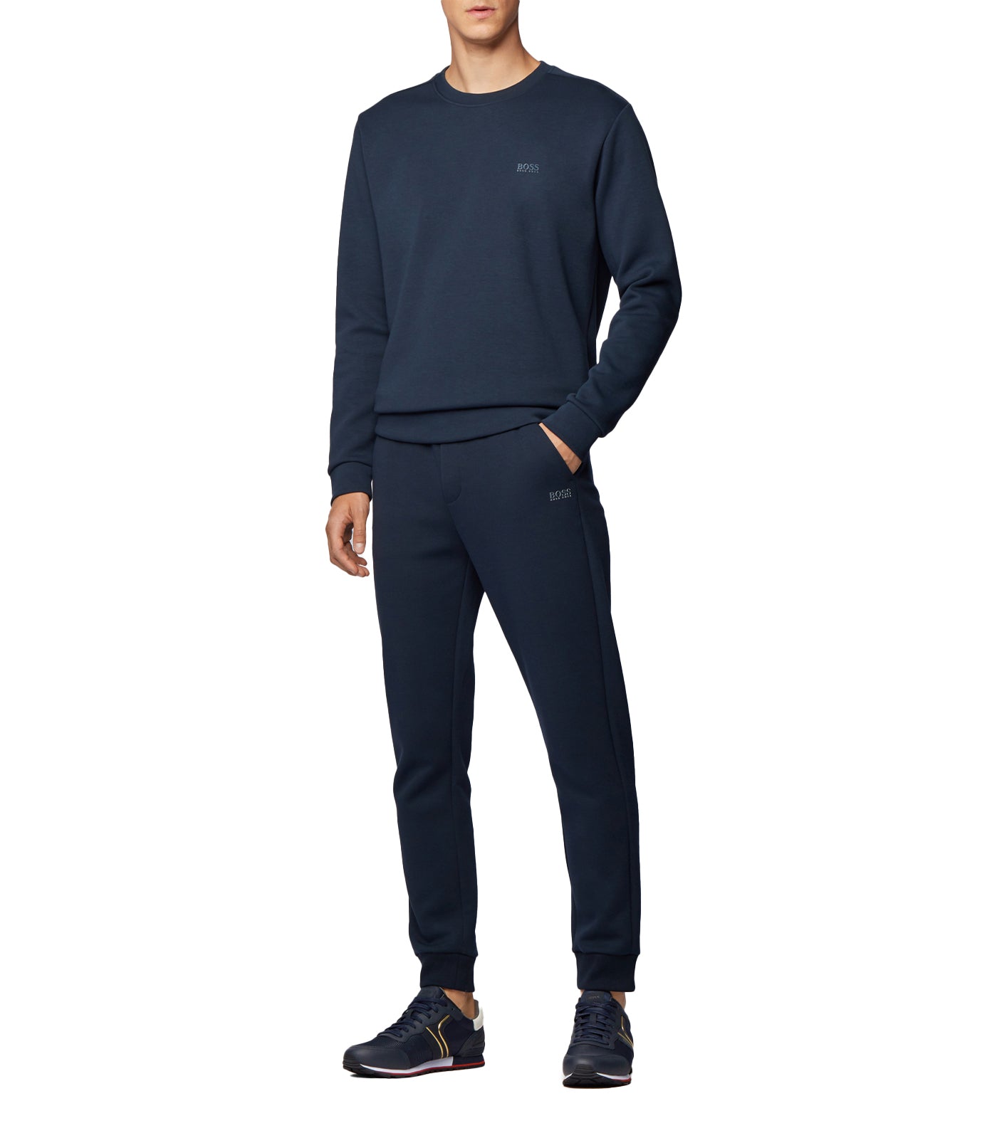Running-Inspired Trainers With Bamboo-Charcoal Lining Dark Blue