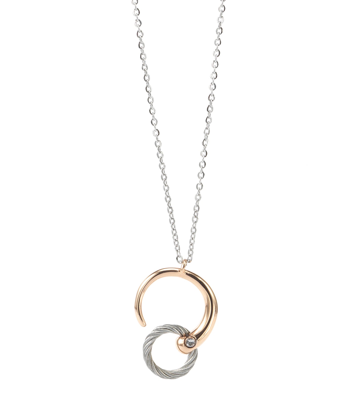 Infinity Zen Necklace Gray