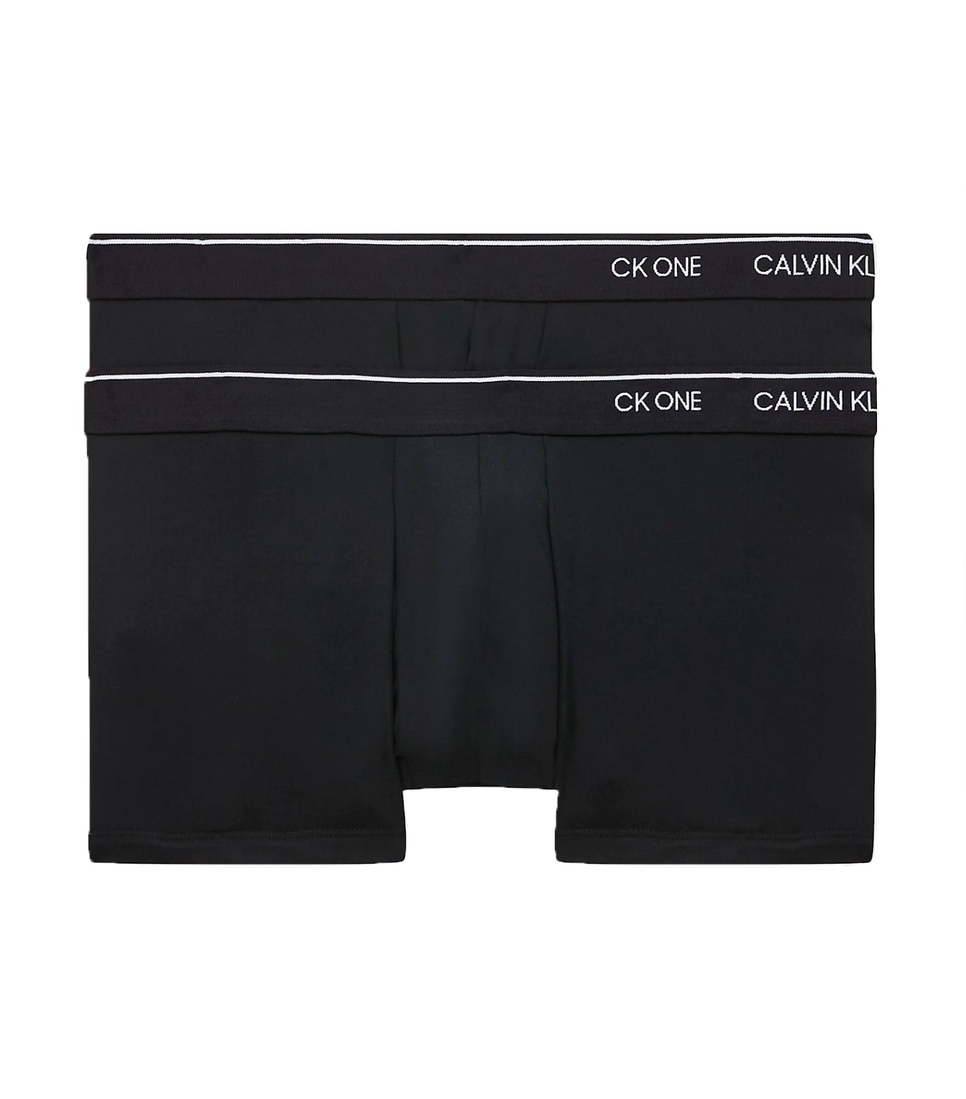 Men's CK One Microfiber 2-Pack Low Rise Trunks Black