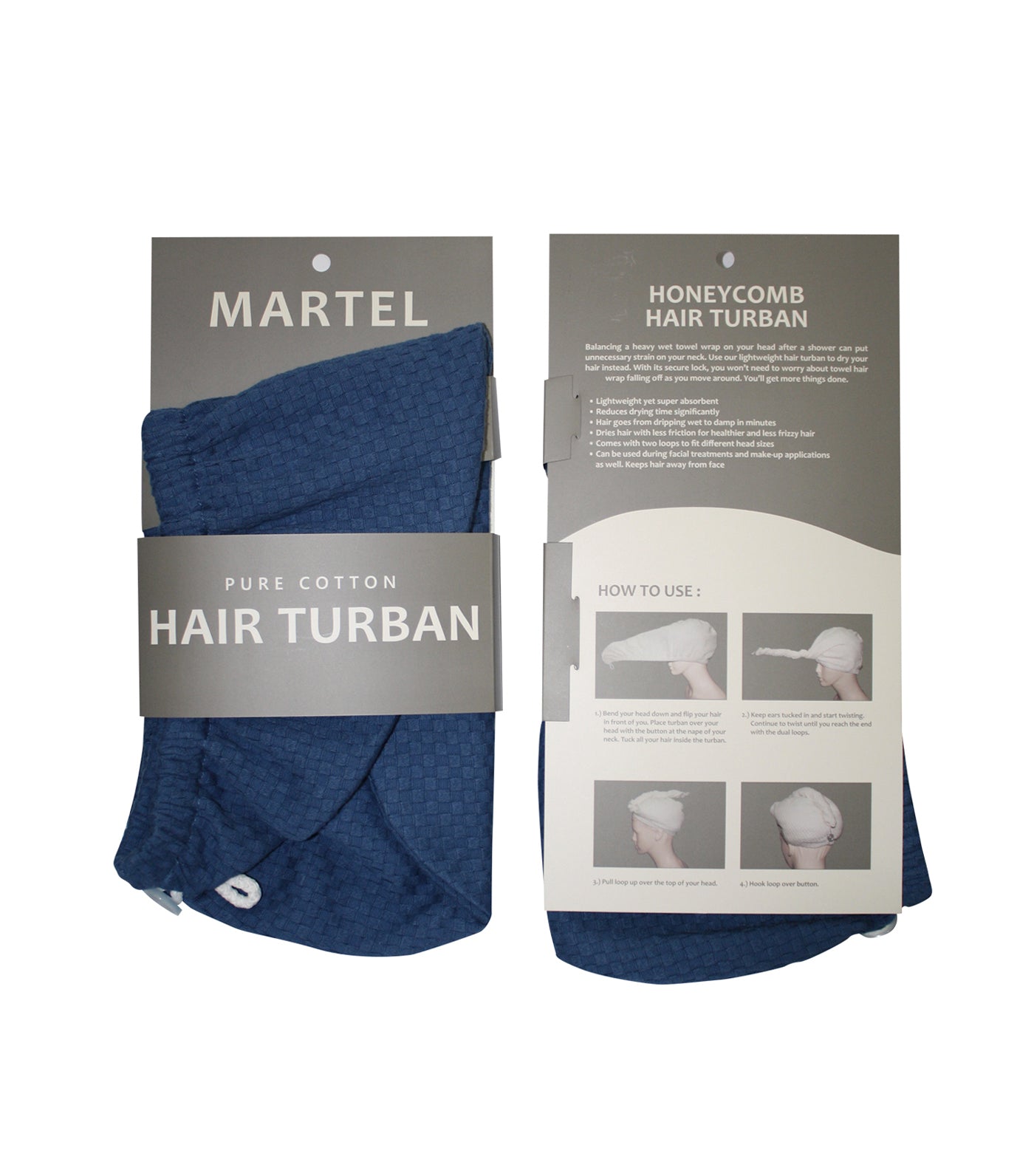 Martel Honeycomb Hair Turban