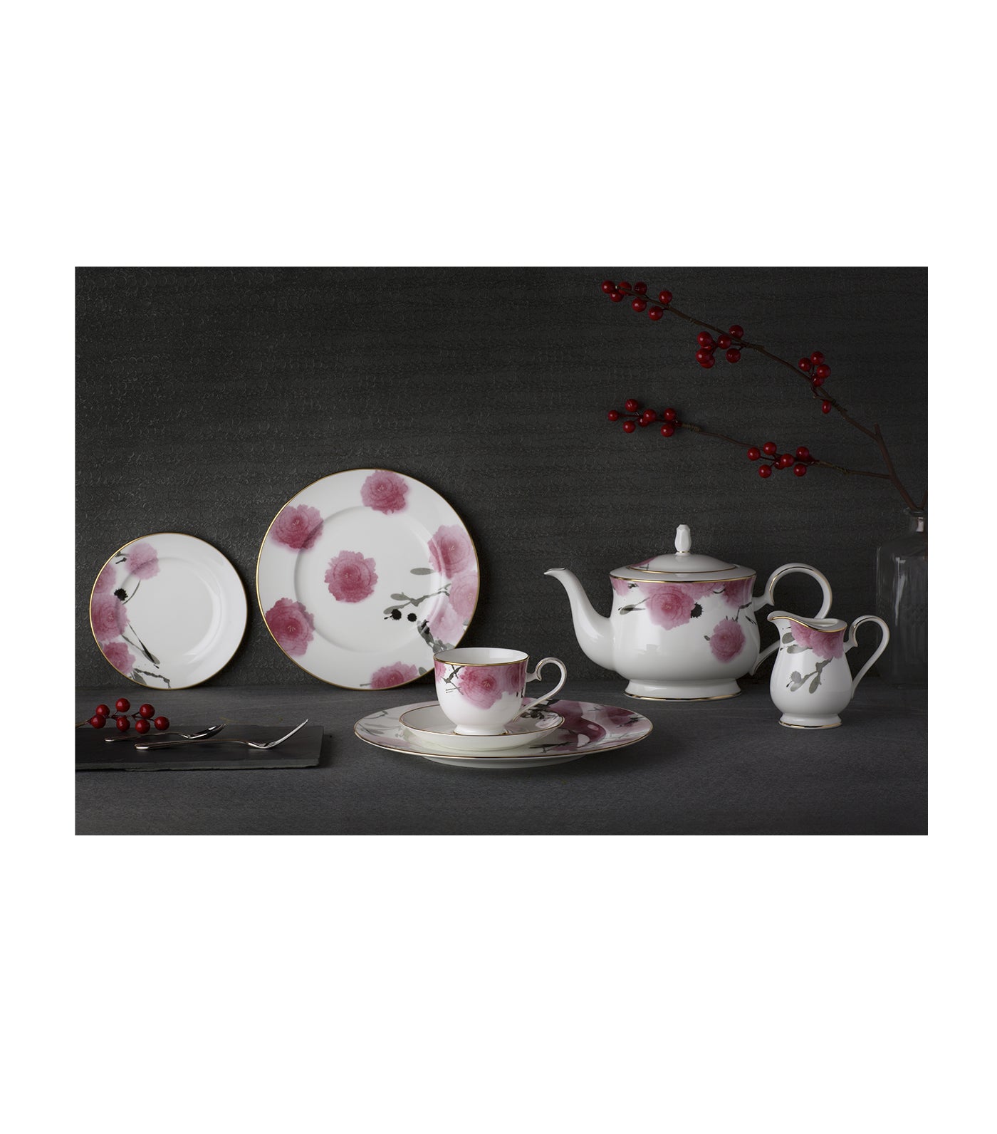 noritake yae 68-piece dinnerware set