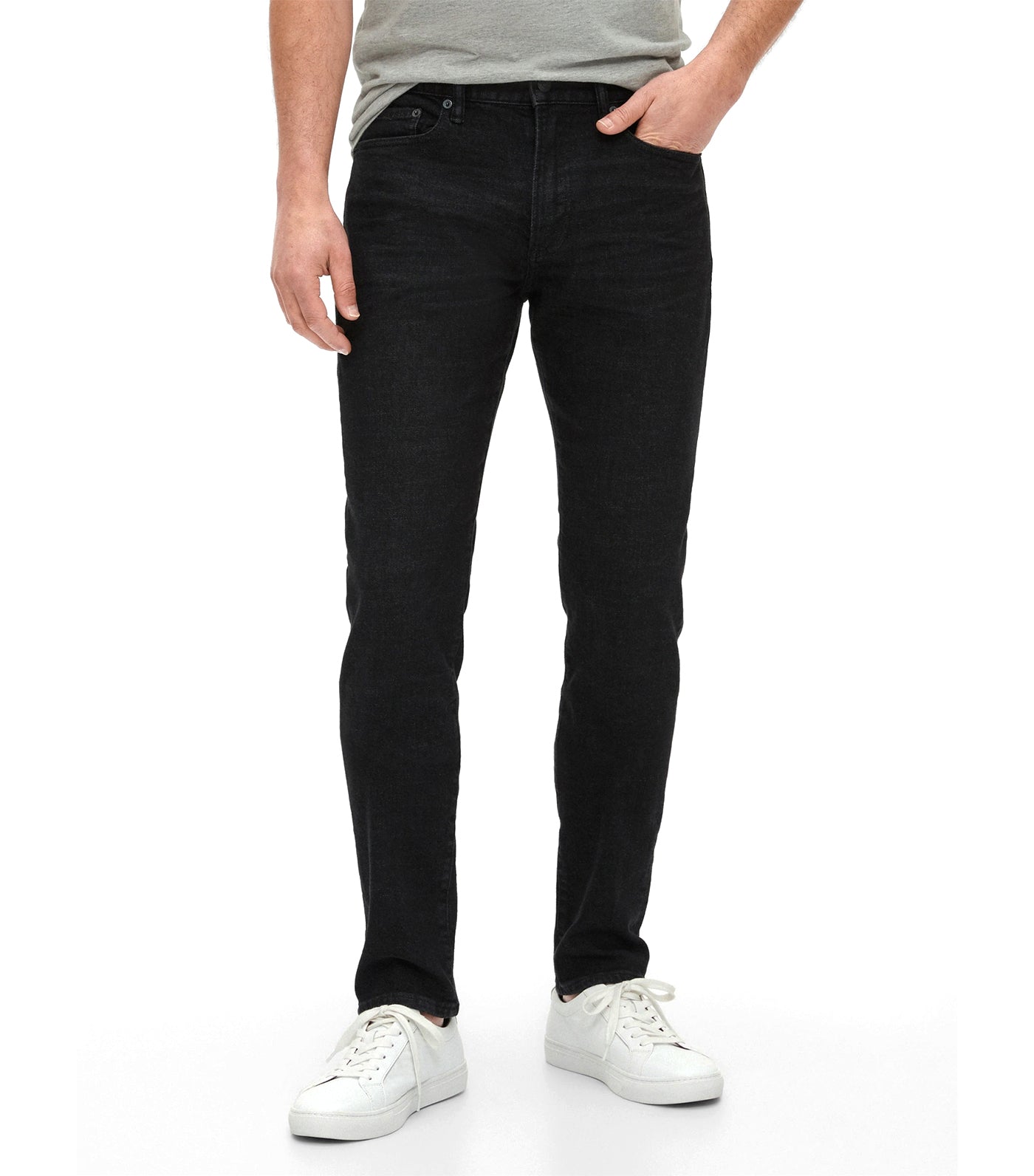 Slim Taper Jeans With Gapflex Washed Black