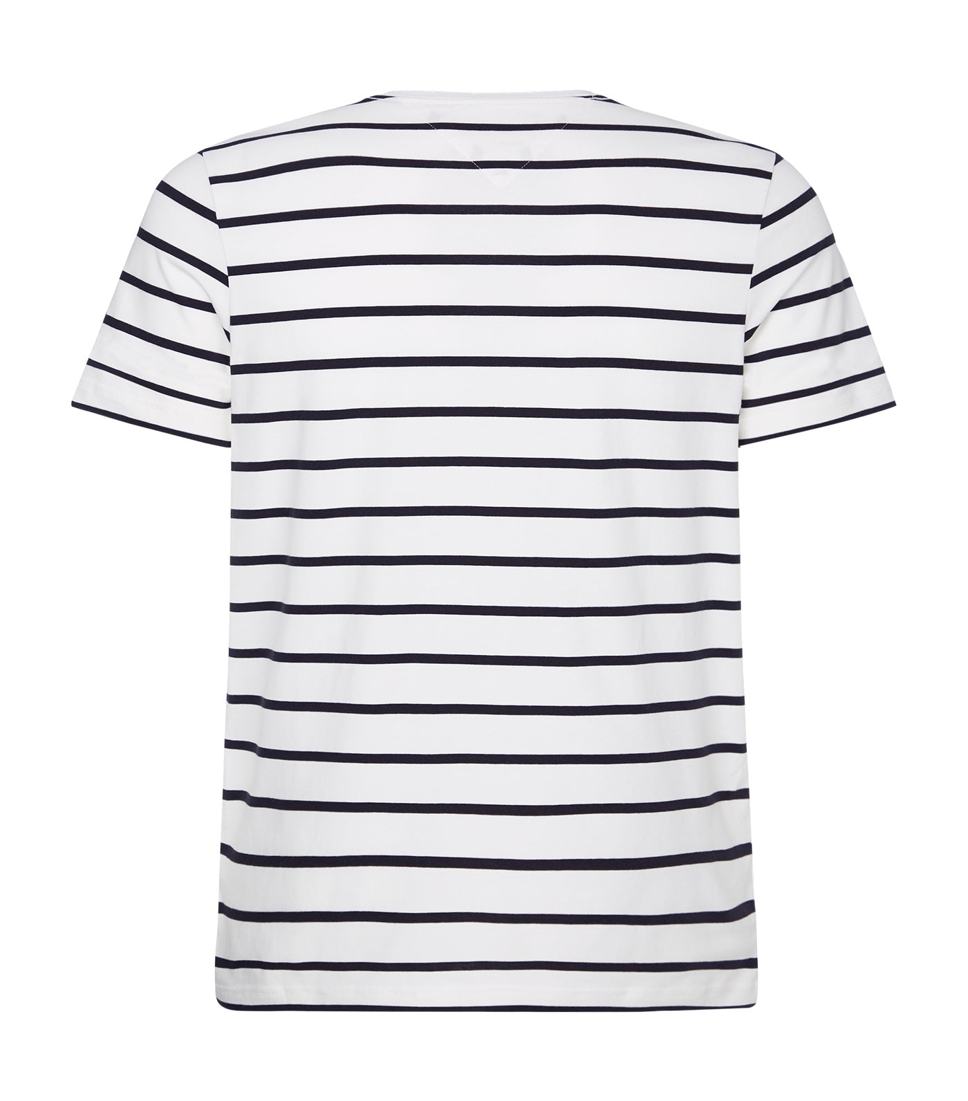 Organic Cotton Stripe Slim Fit T-Shirt White/Desert Sky