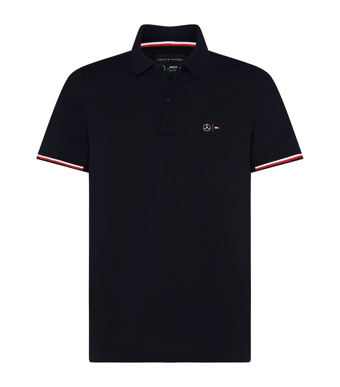 Mercedes-Benz Tipped Slim Fit Polo Desert Sky