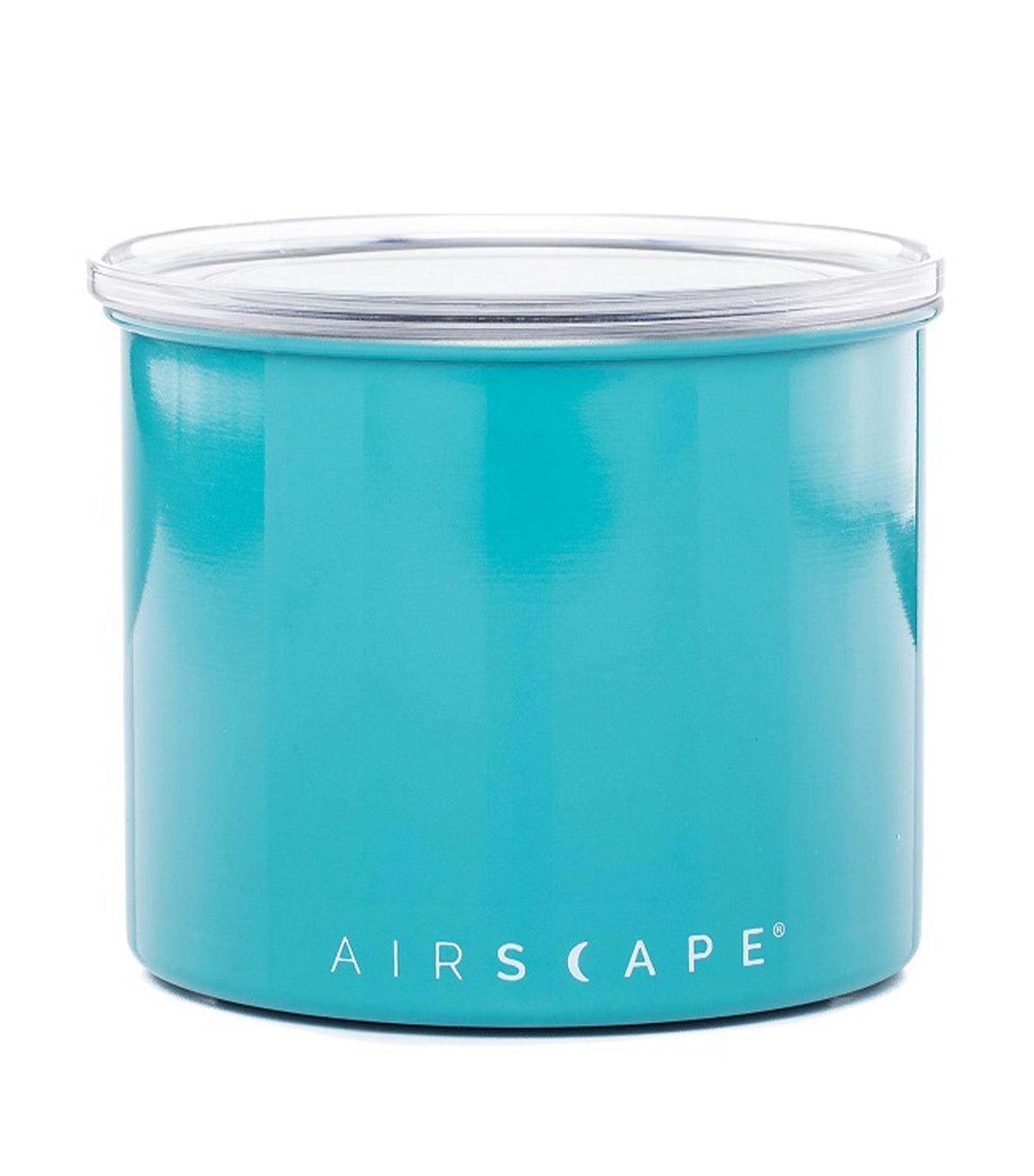 airscape® stainless steel coffee and food storage canister - 4" turquoise