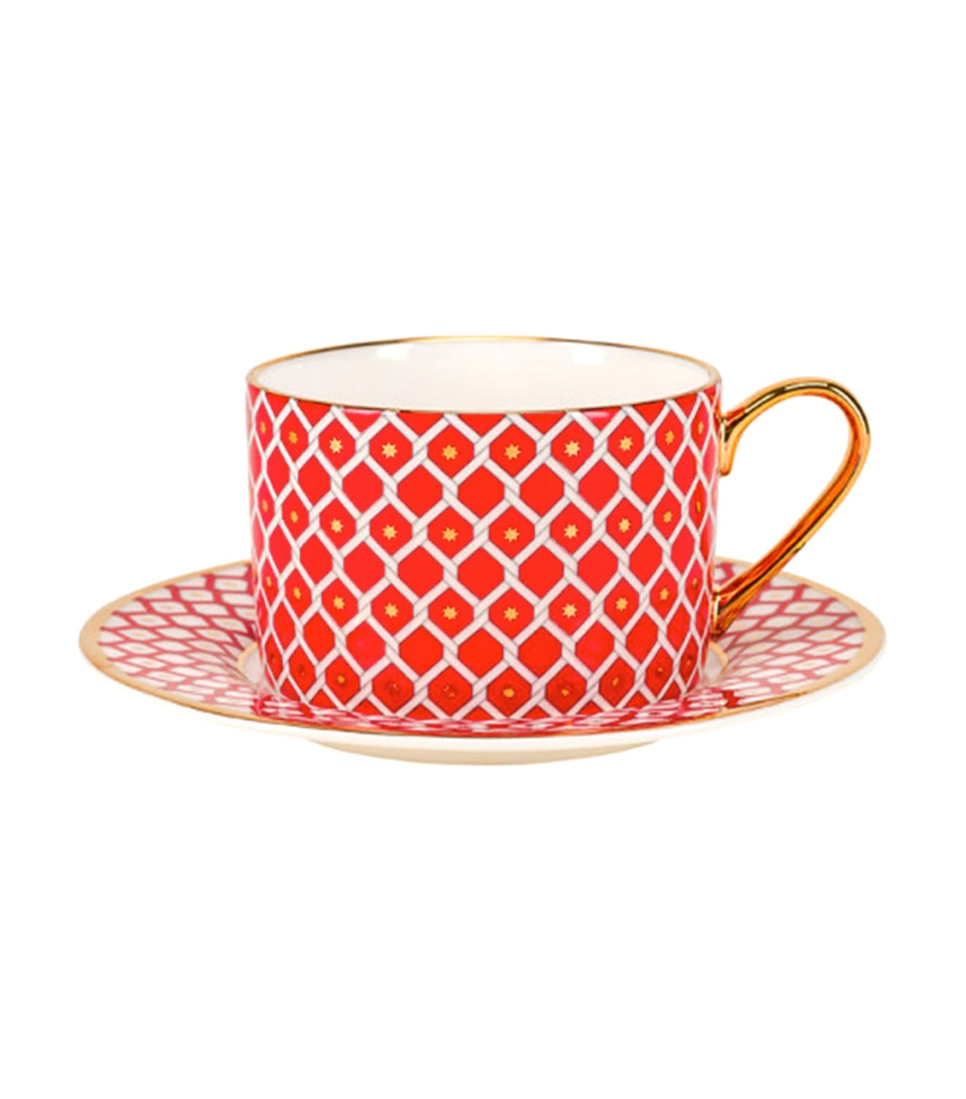 imperial porcelain bone china porcelain scarlet II tea cup set idyll
