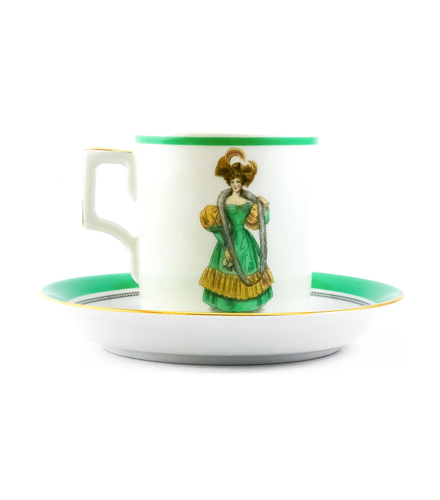 imperial porcelain modes de paris 1830 teacup and saucer heraldic