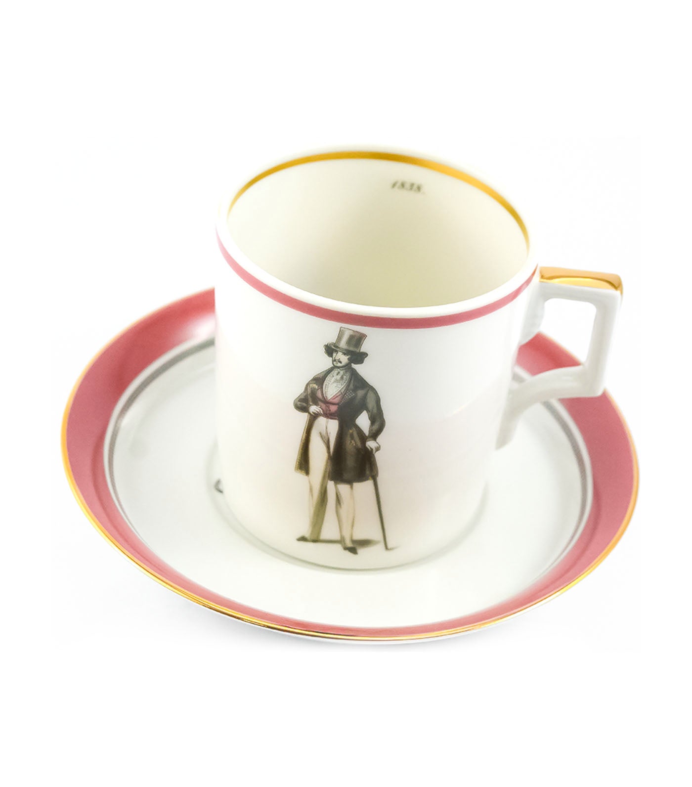 imperial porcelain modes de paris 1838 teacup and saucer heraldic