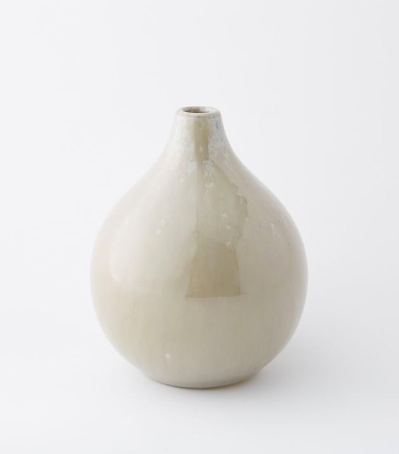 west elm Bright Ceramicist Vase - Shell Gray