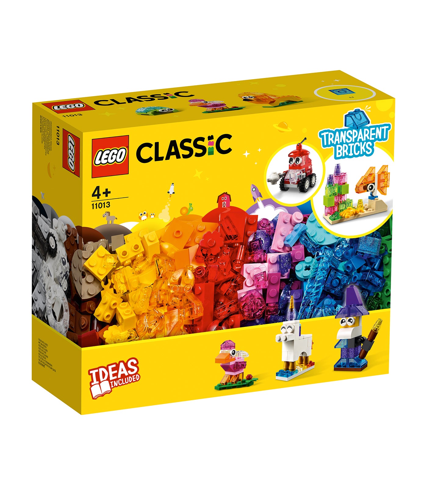 lego® classic creative transparent bricks