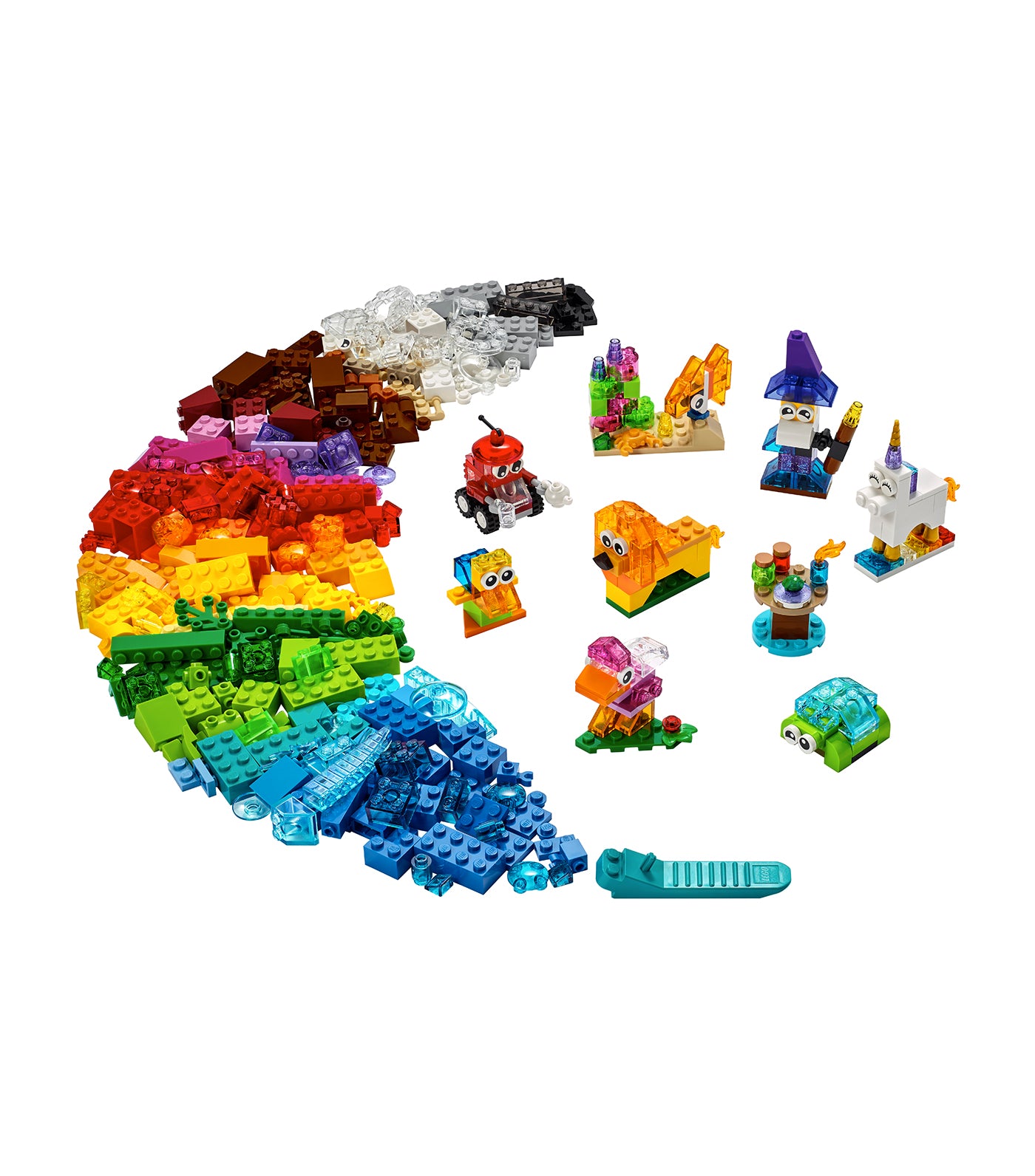lego® classic creative transparent bricks