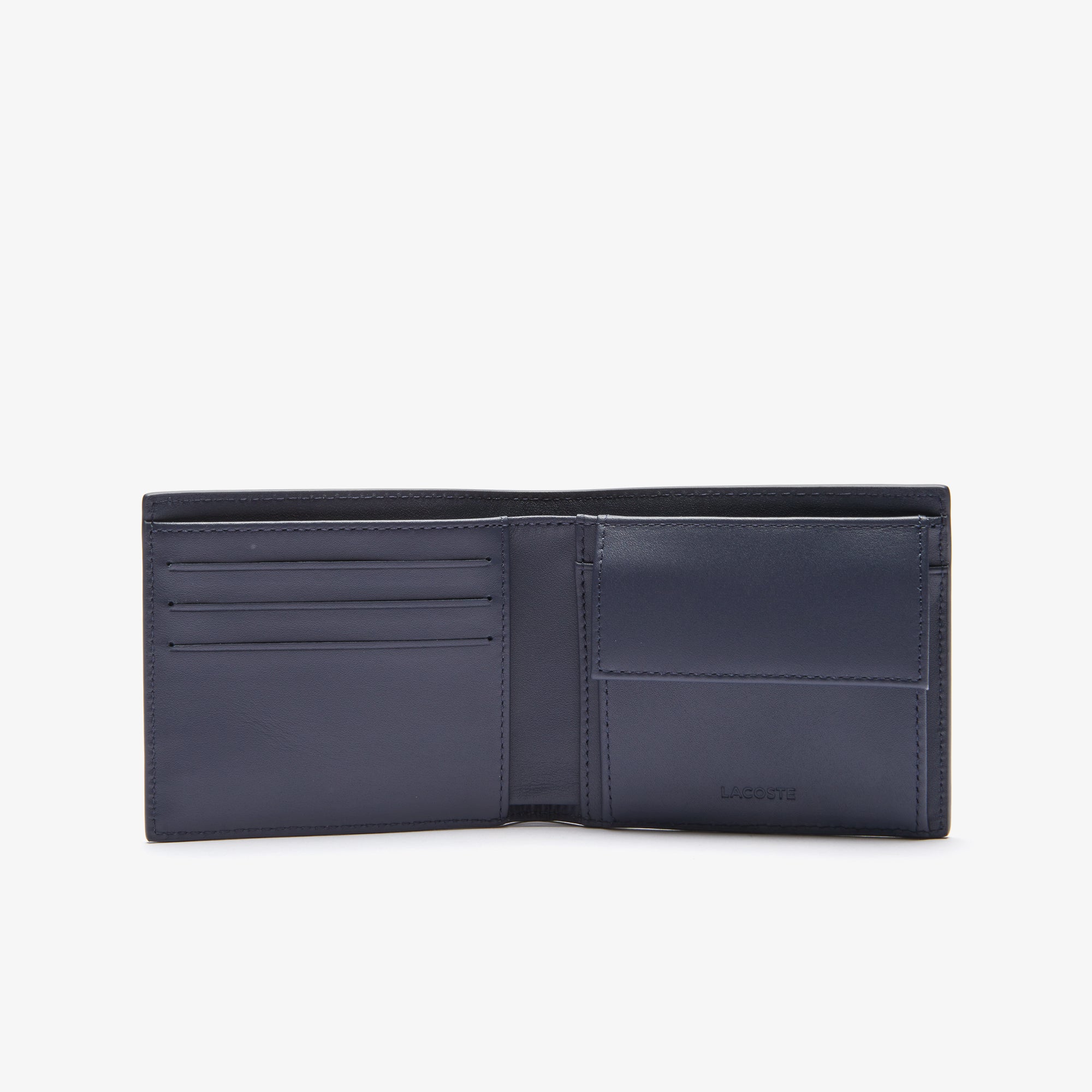 lacoste men's fitzgerald billfold - peacoat