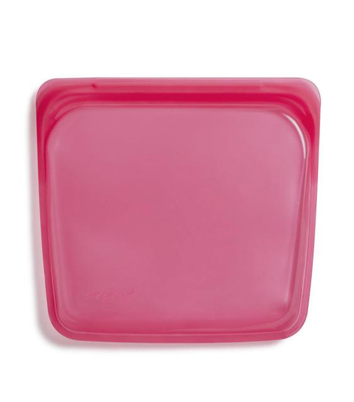 stasher reusable silicone sandwich bag - raspberry