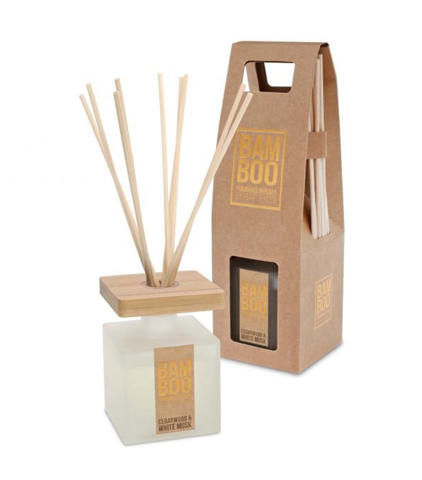 heart & home bamboo fragrance diffuser - cedarwood & white musk