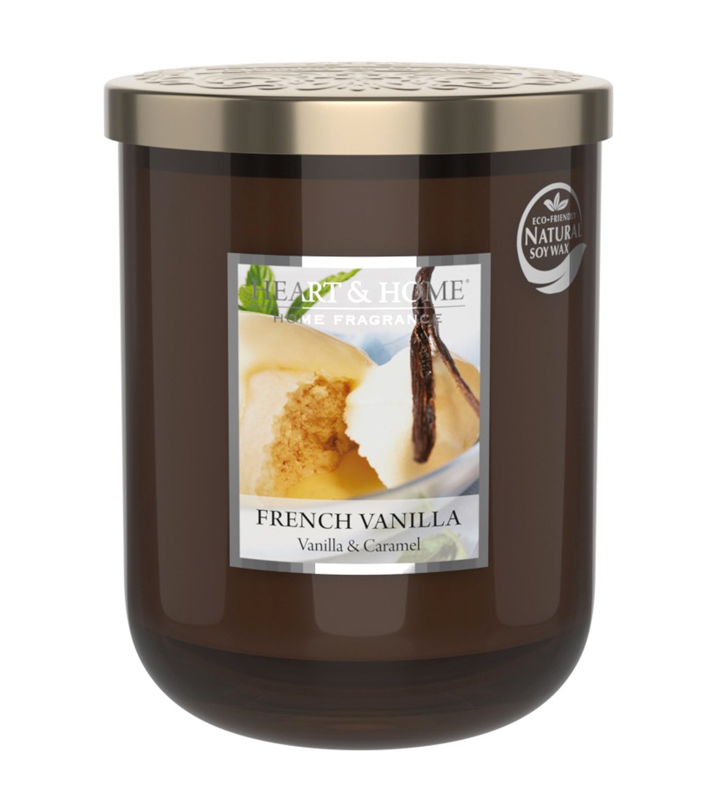 heart & home french vanilla - large soy wax candle