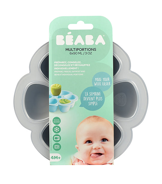 beaba multiportions™ 3oz silicone tray - light mist