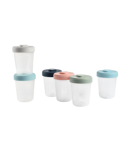 beaba baby food clip container set of 6 – large