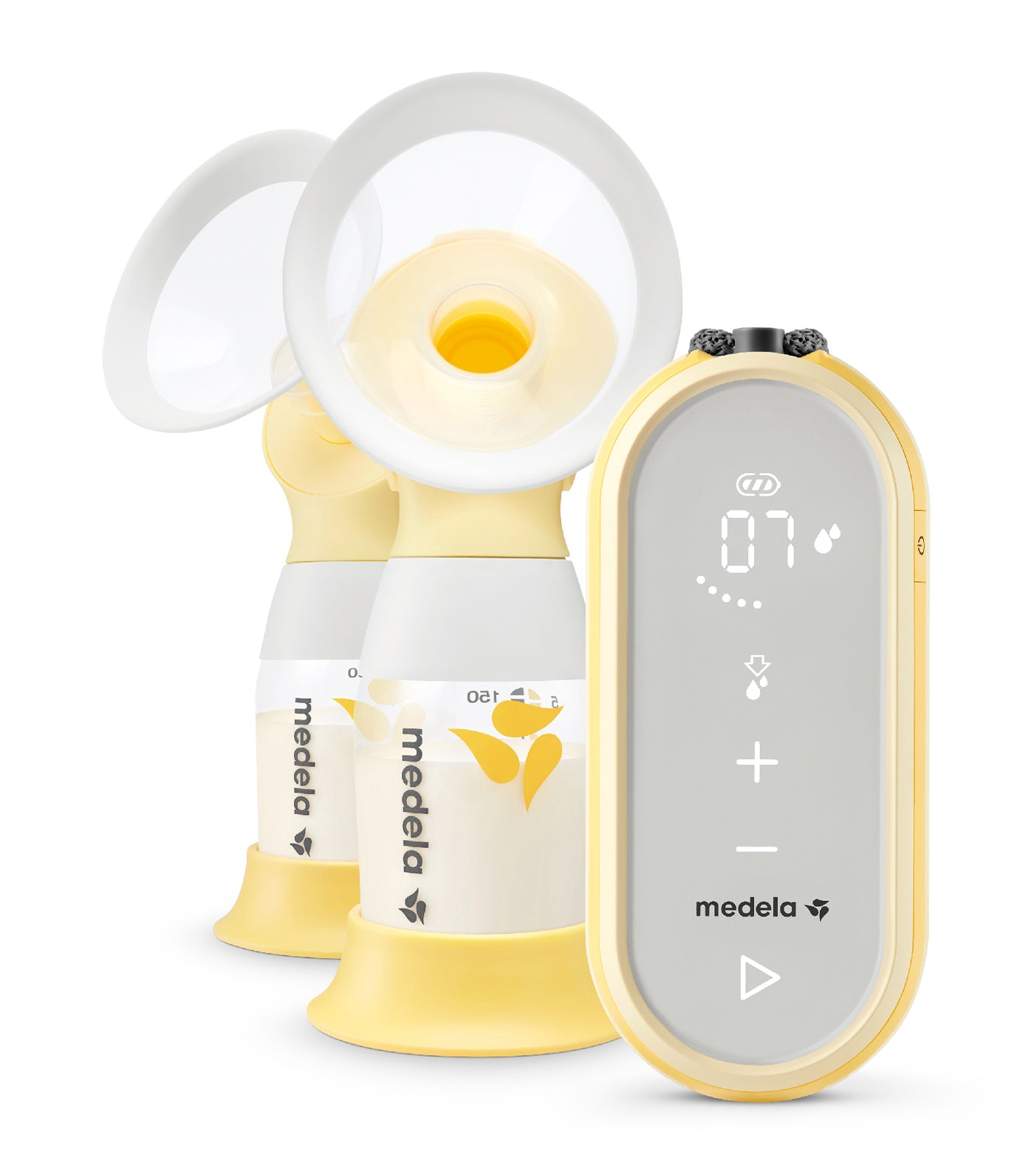 medela yellow freestyle flex 2-phase double electric breast pump