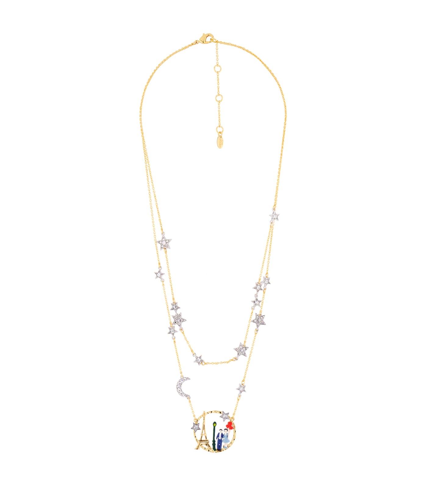 Les Nereides Lovers Sky Two-Row Necklace