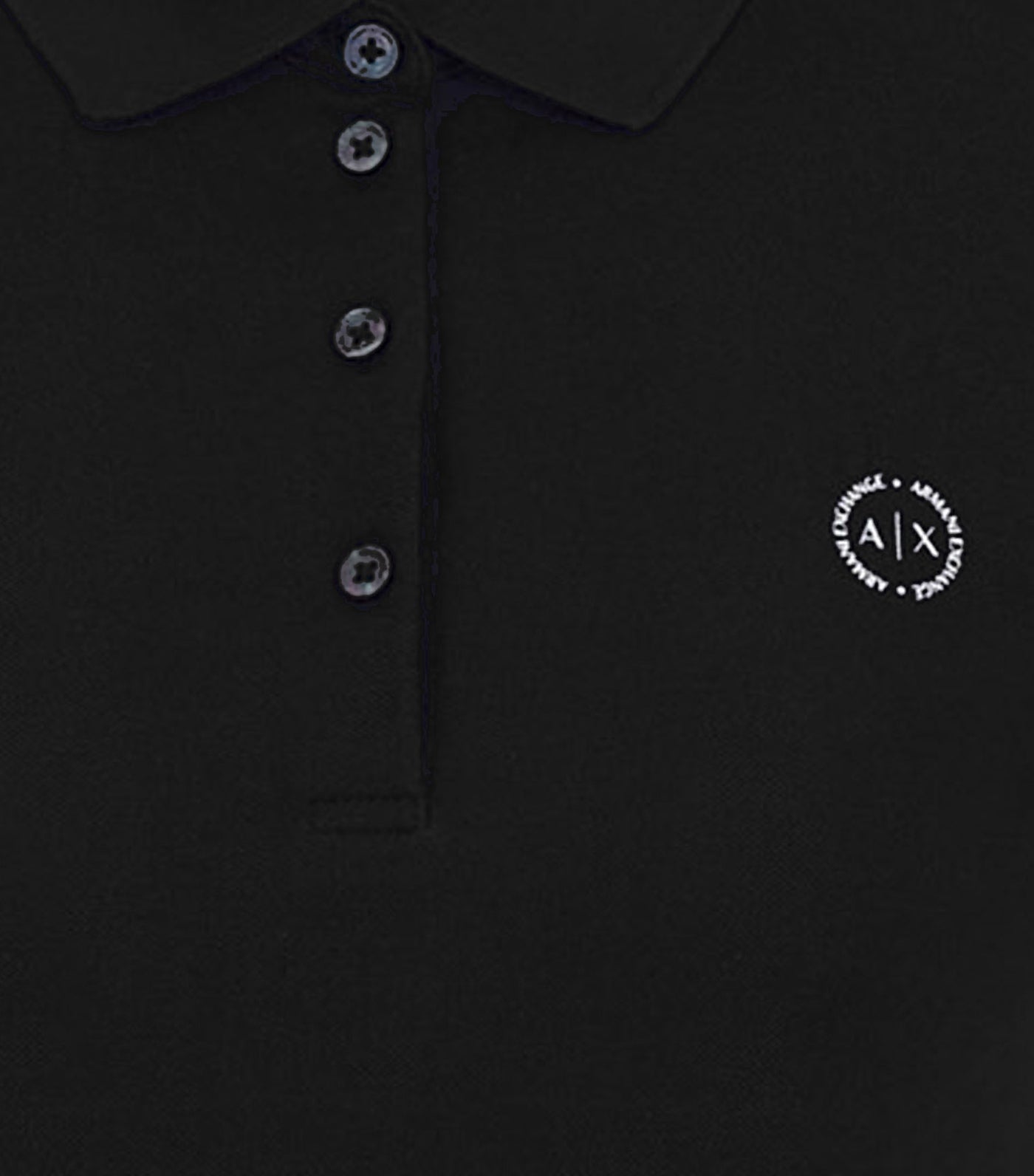 armani exchange regular fit polo black