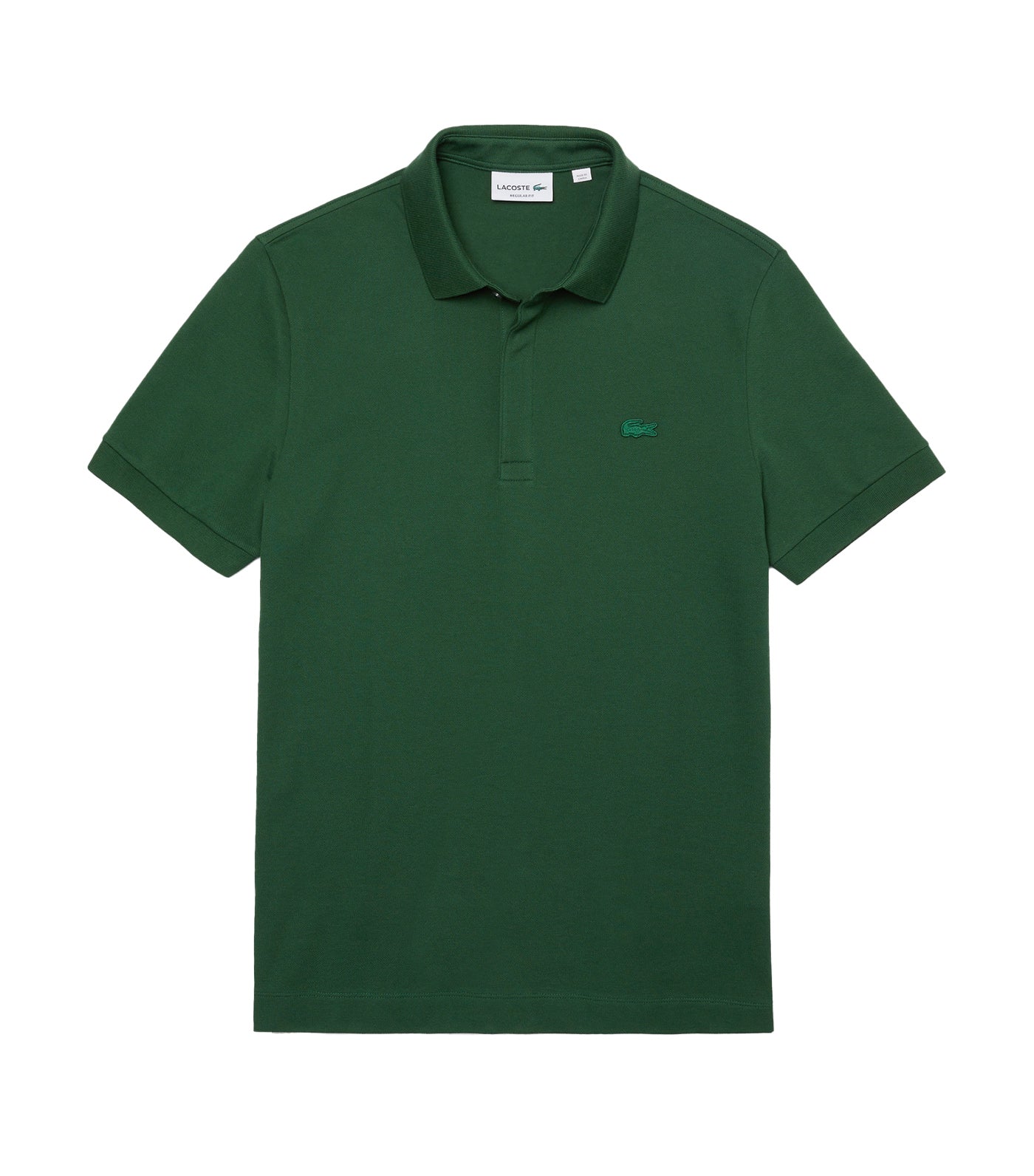 Men's Lacoste Paris Polo Shirt Regular Fit Stretch Cotton Piqué Green