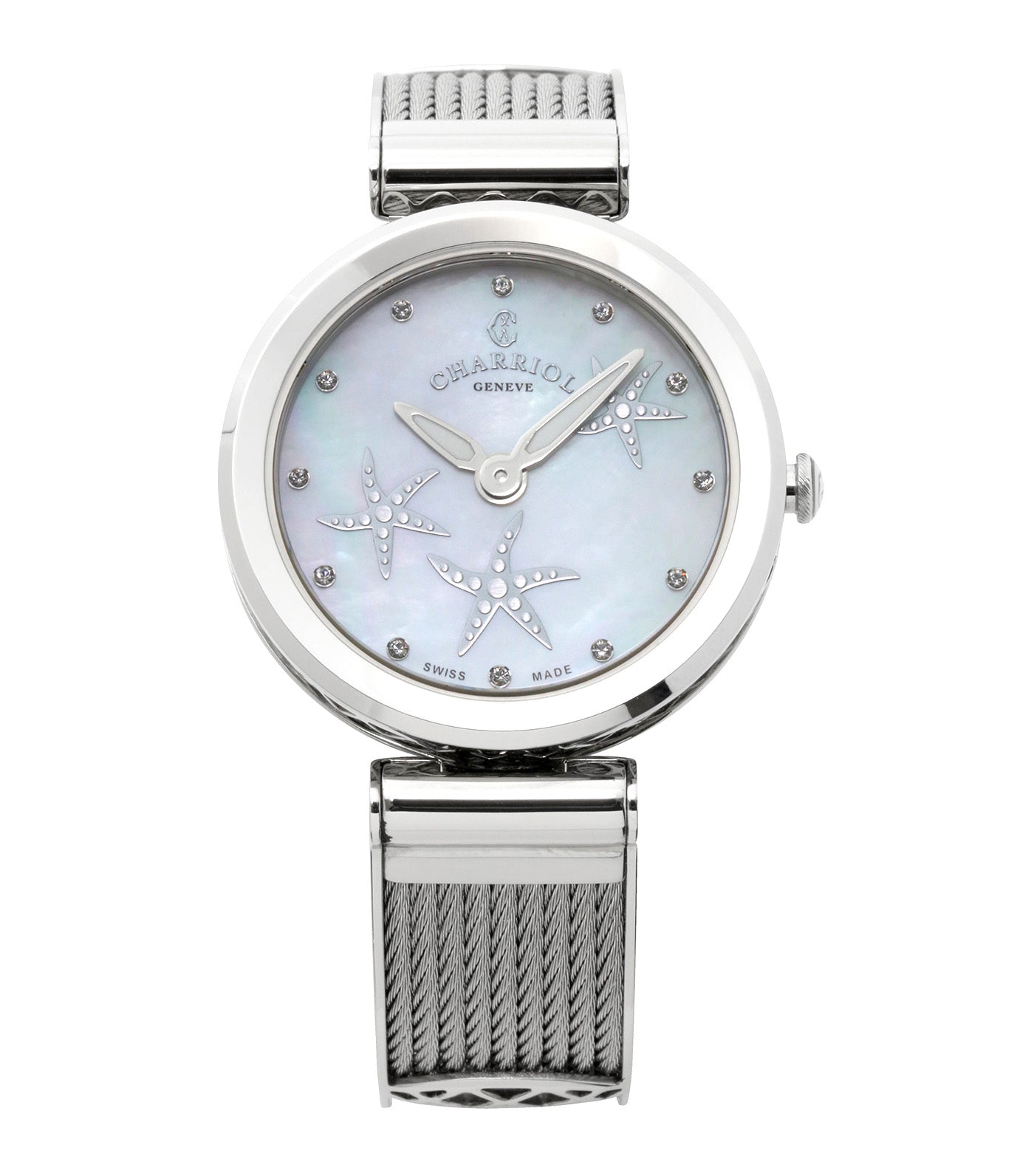 charriol forever starfish watch steel 32mm