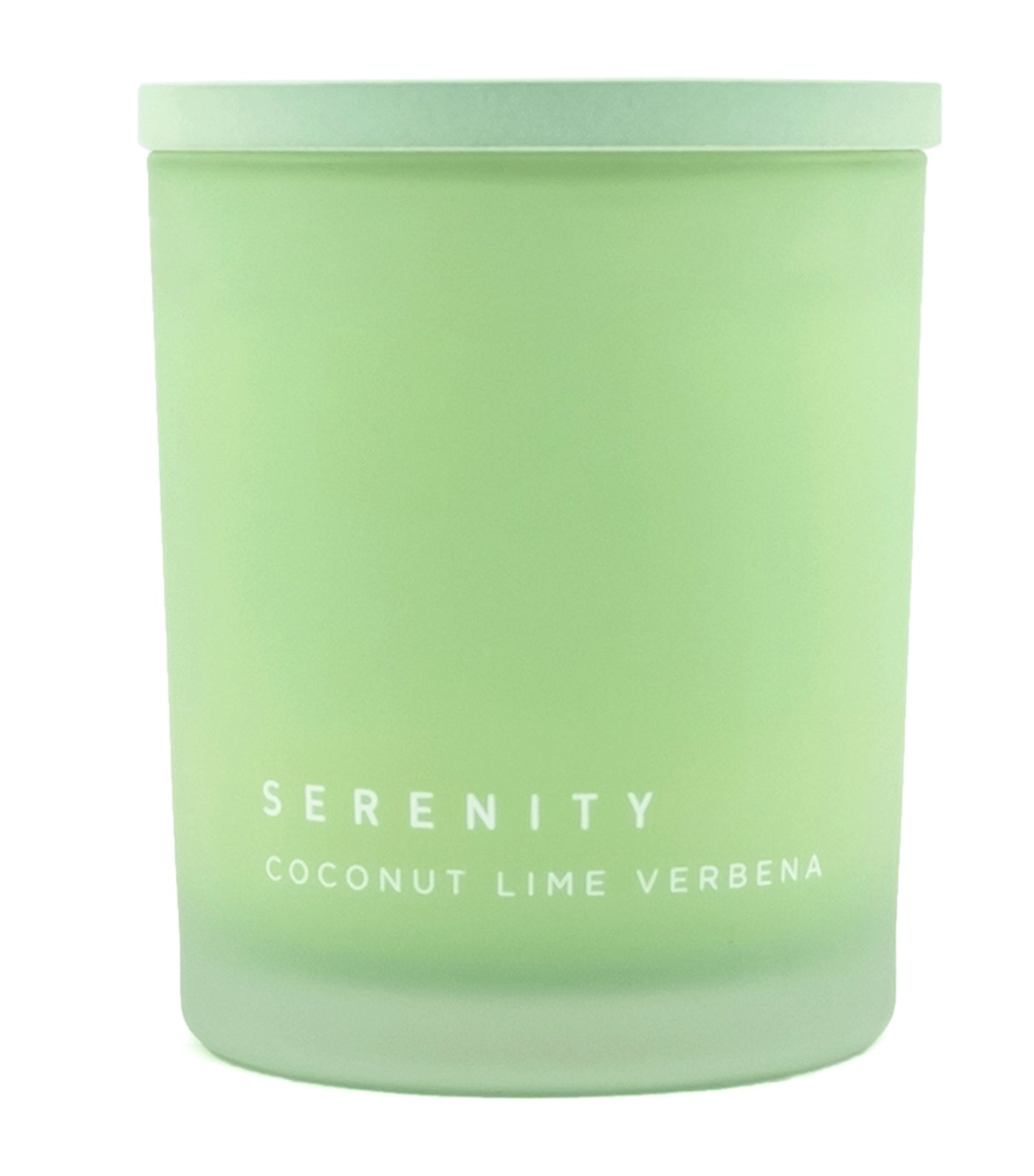 serenity coconut lime verbena soy wax candle
