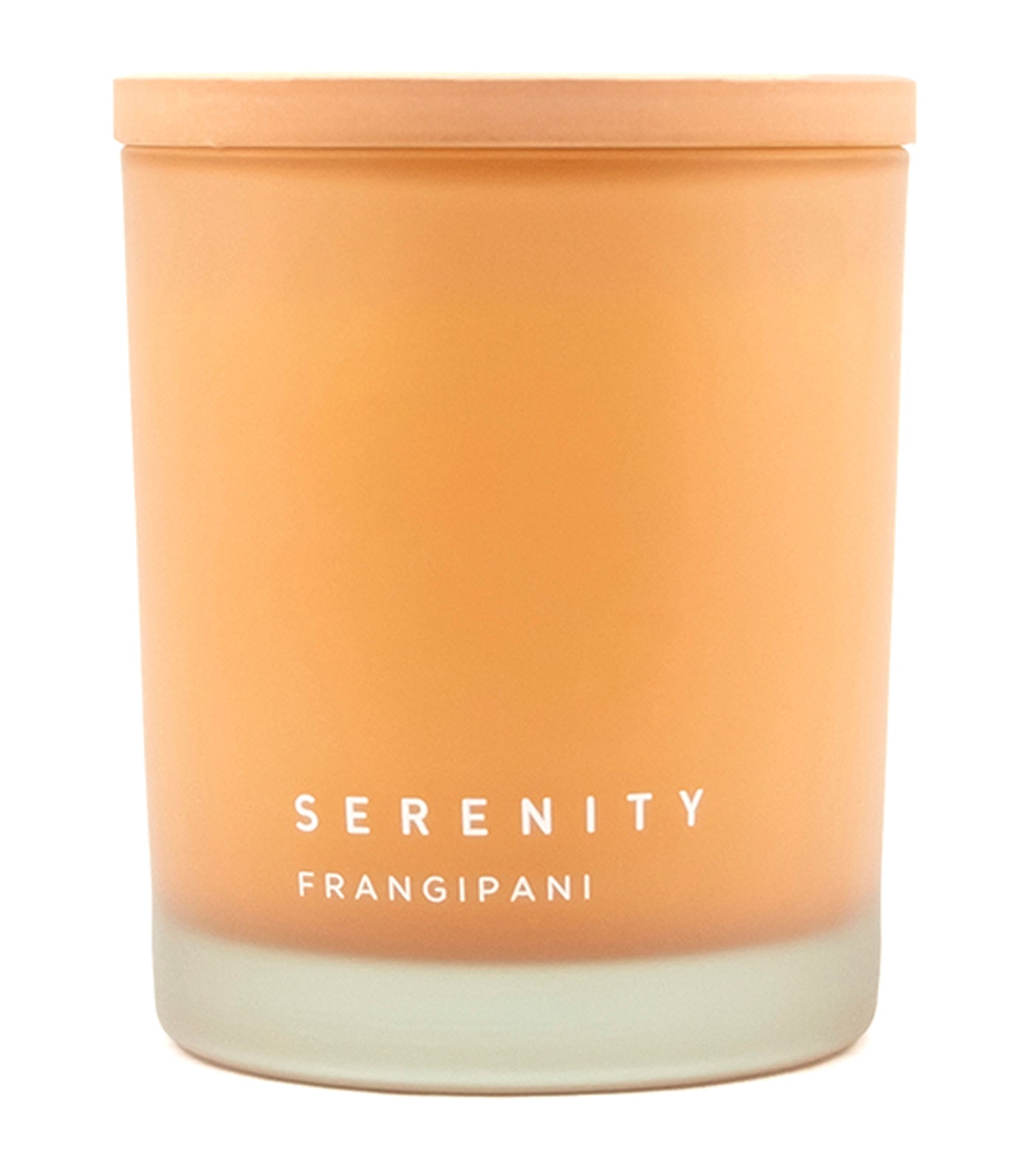 serenity frangipani soy wax candle