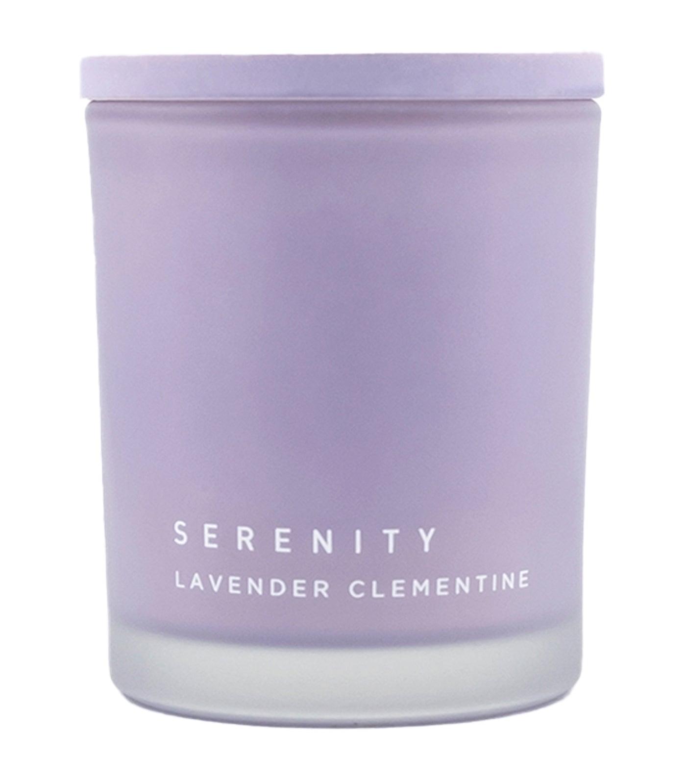 serenity lavender clementine soy wax candle
