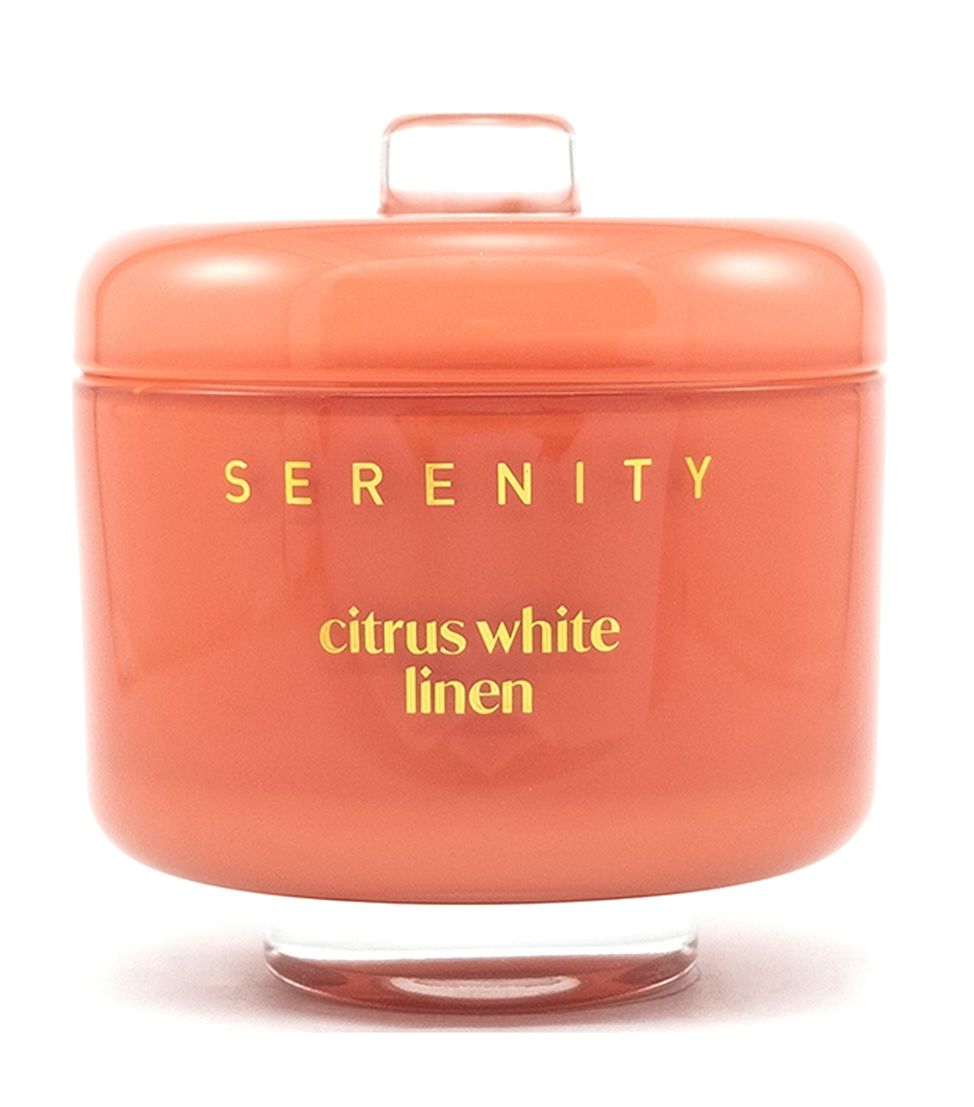 serenity vivid citrus white linen scented candle