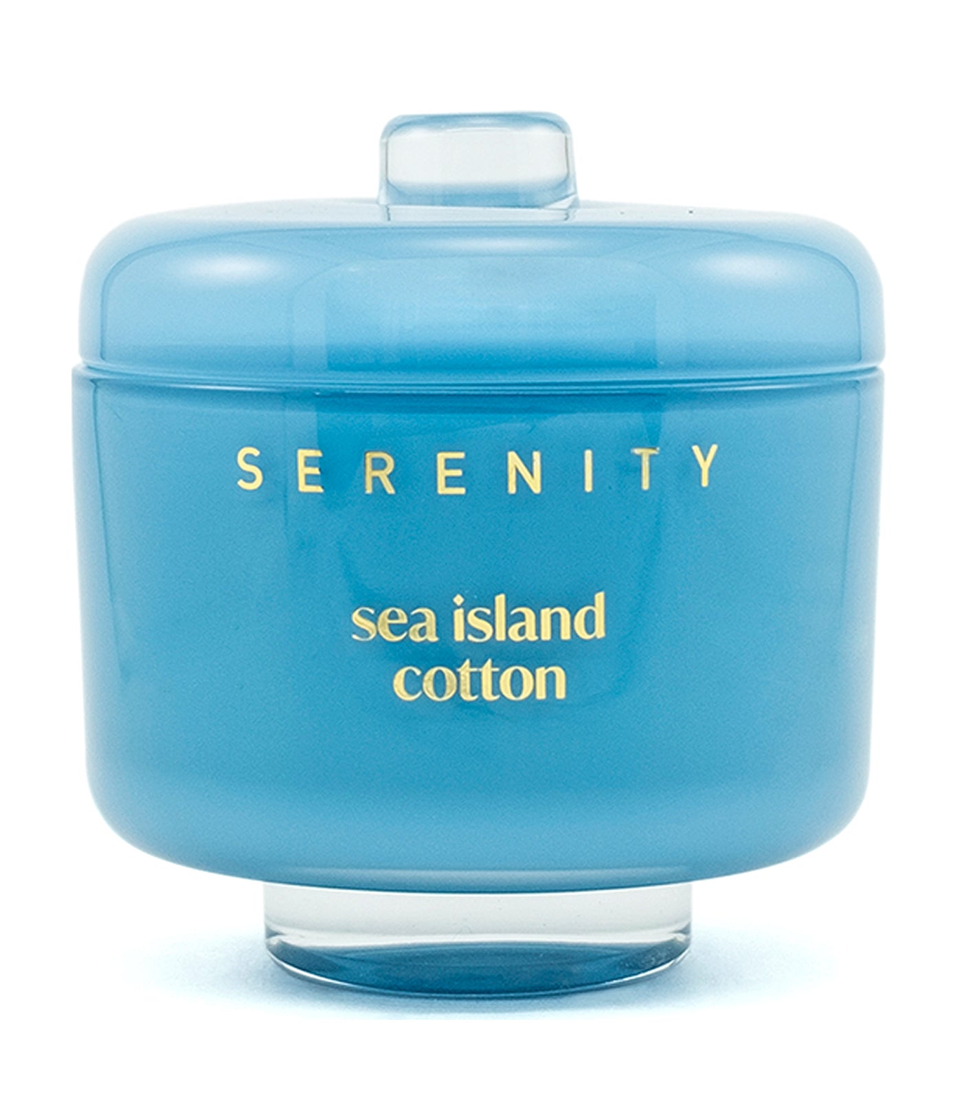 serenity vivid sea island cotton scented candle