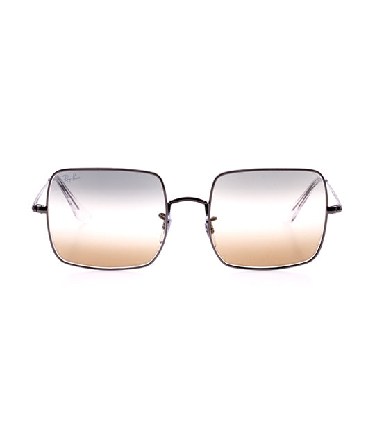 Square Sunglasses Clear Gray/Brown Gradient
