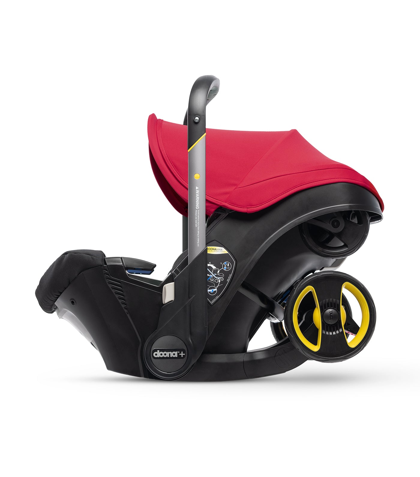 doona flame red infant car seat & stroller