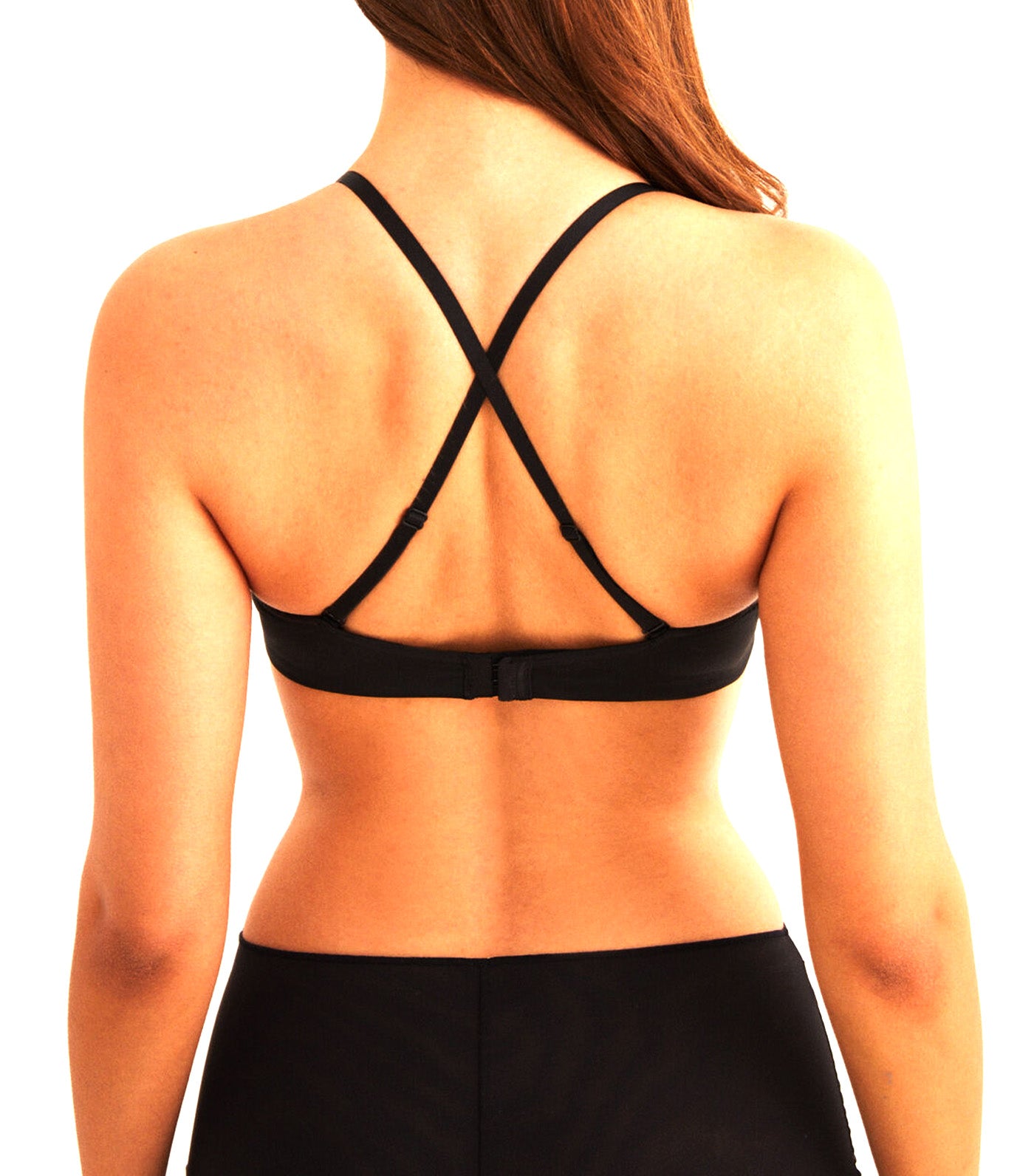 Non-Wired and Non-Padded Triangle Bra Black