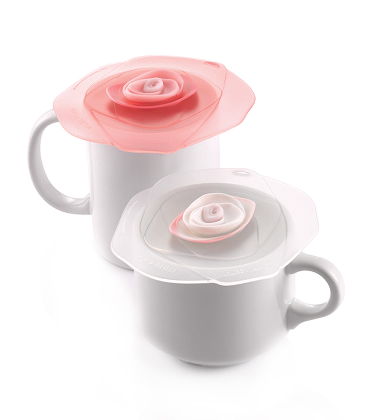 Charles Viancin Rose Drink Cover - Set of 2