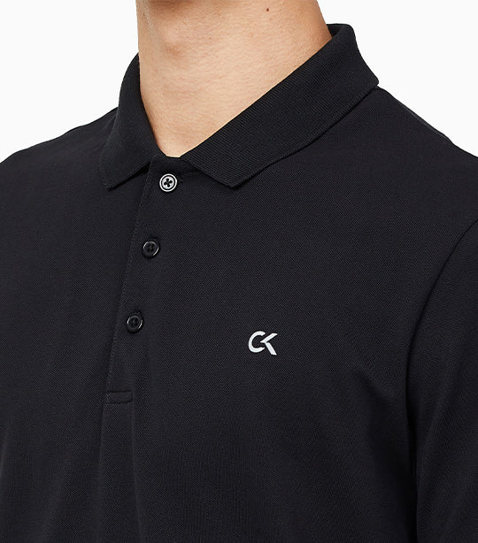 Performance Men's Monogram Polo Shirt Black