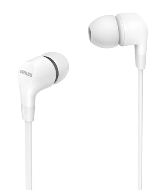 Flat Cable In-Ear Headset White