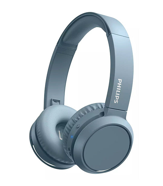 Wireless On Ear Headphones with Microphone Blue