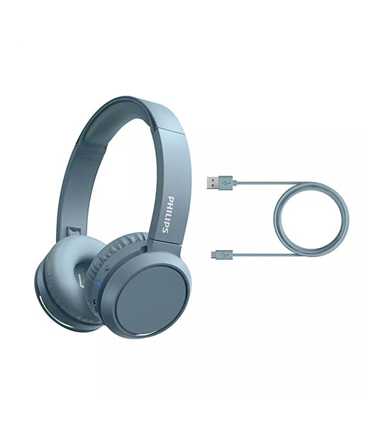 Wireless On-Ear Headphones with Microphone Blue