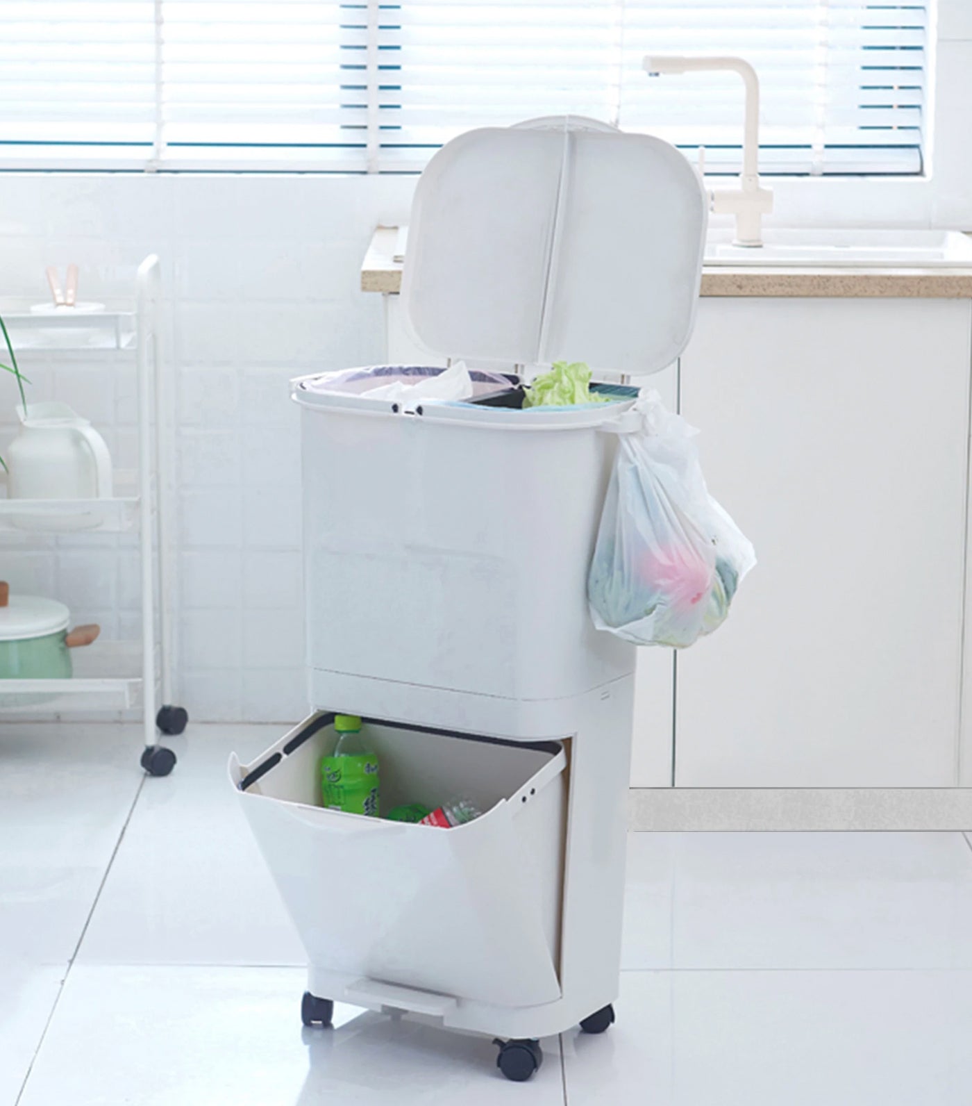 Homeworx Living Kara Garbage Sorting Bin