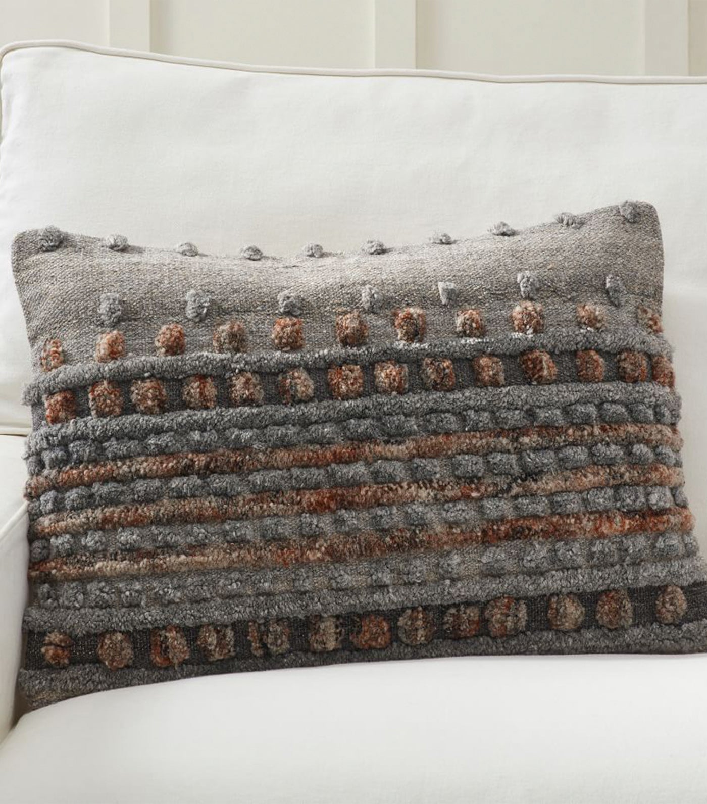 Pottery Barn Wynee Textured Lumbar Pillow Cover