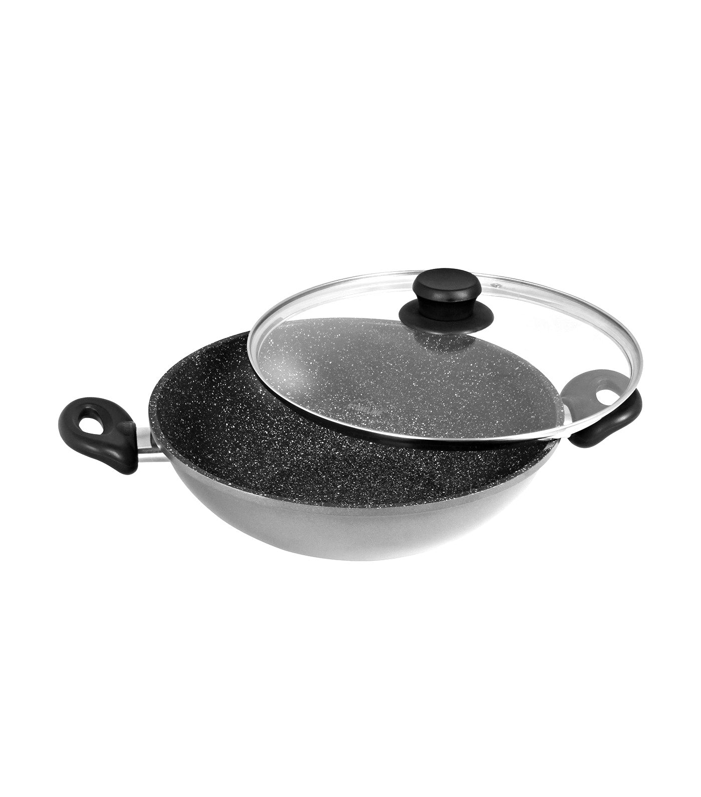 stoneline wok with glass lid