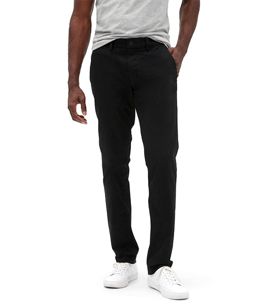 Essential Khakis in Slim Fit with GapFlex True Black