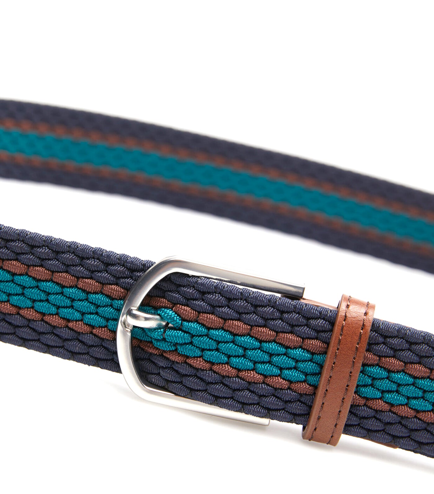 Essential Colored Woven Belt Blue/Teal