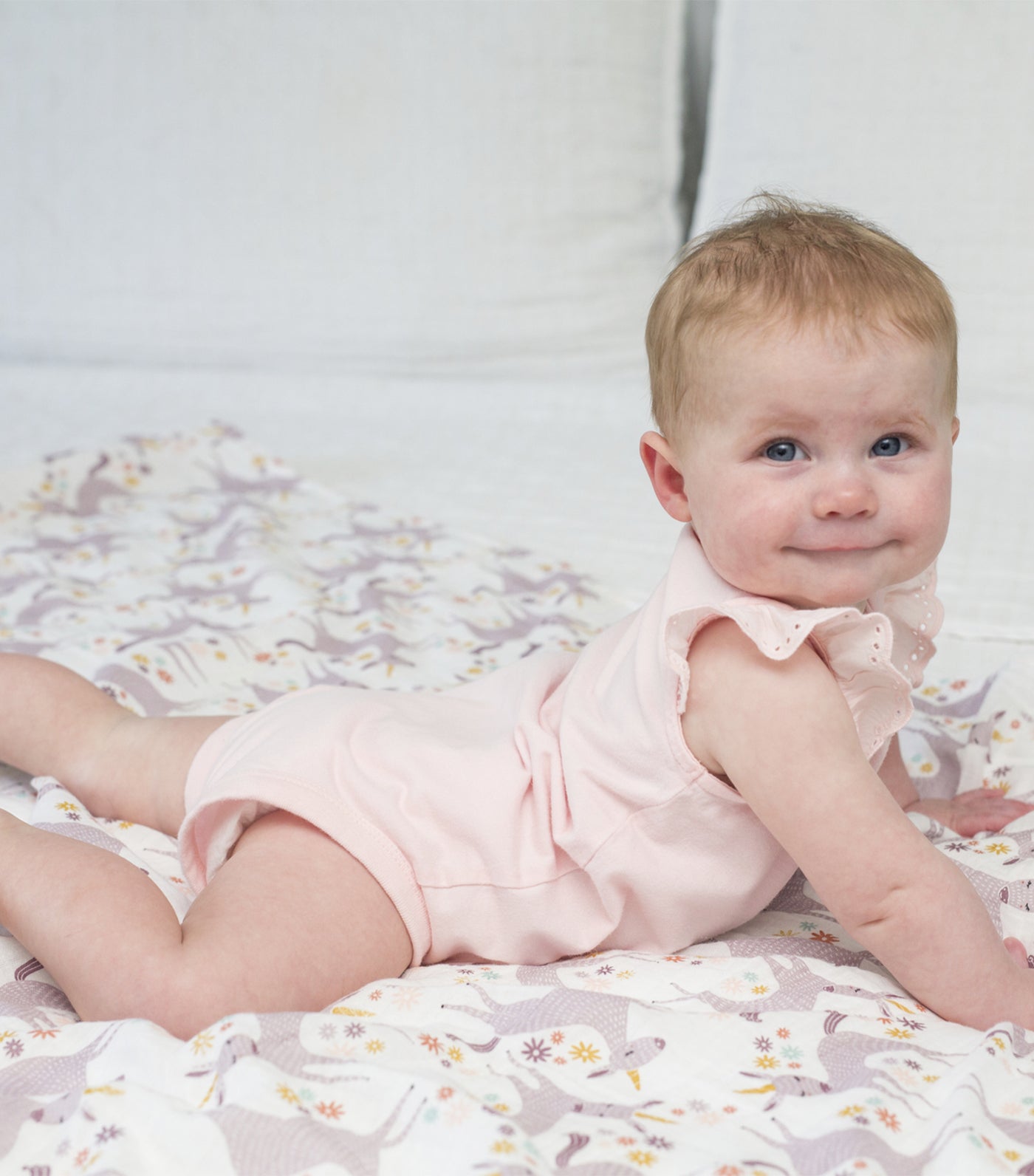 Muslin Swaddling Blanket - Modern Unicorn