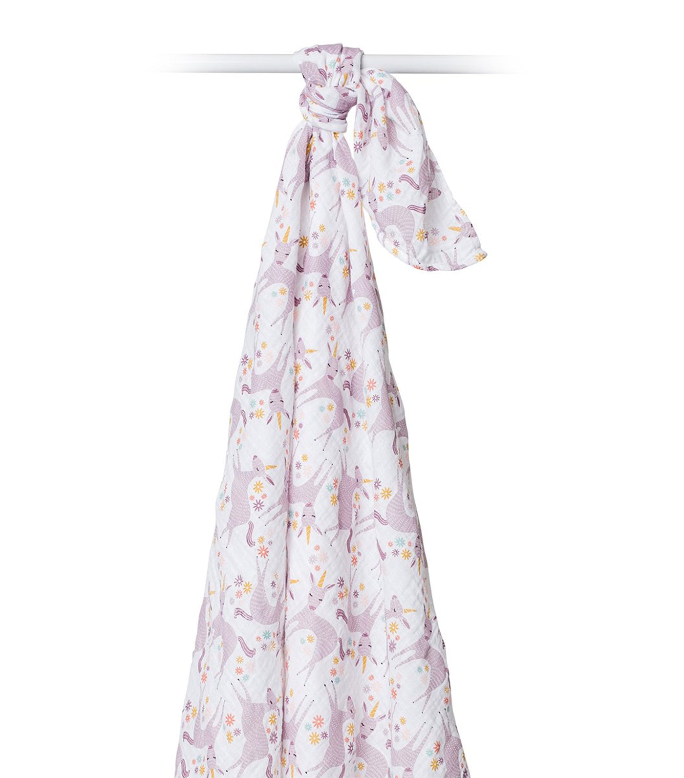 Muslin Swaddling Blanket - Modern Unicorn