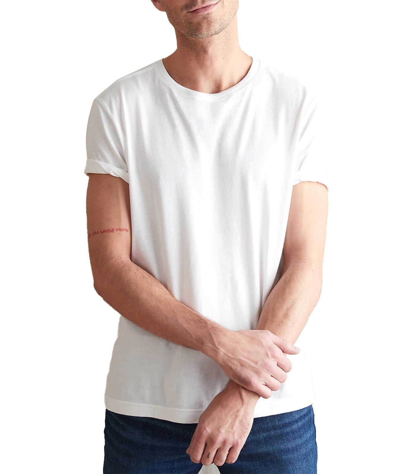 Authentic Supima® Crew-Neck T-Shirt Optic White 900