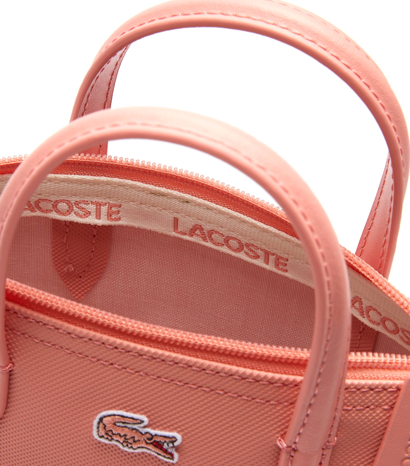 Lacoste Women's L.12.12 Concept Petit Piqué Coated Canvas Mini Zip Tote Bag Elfe