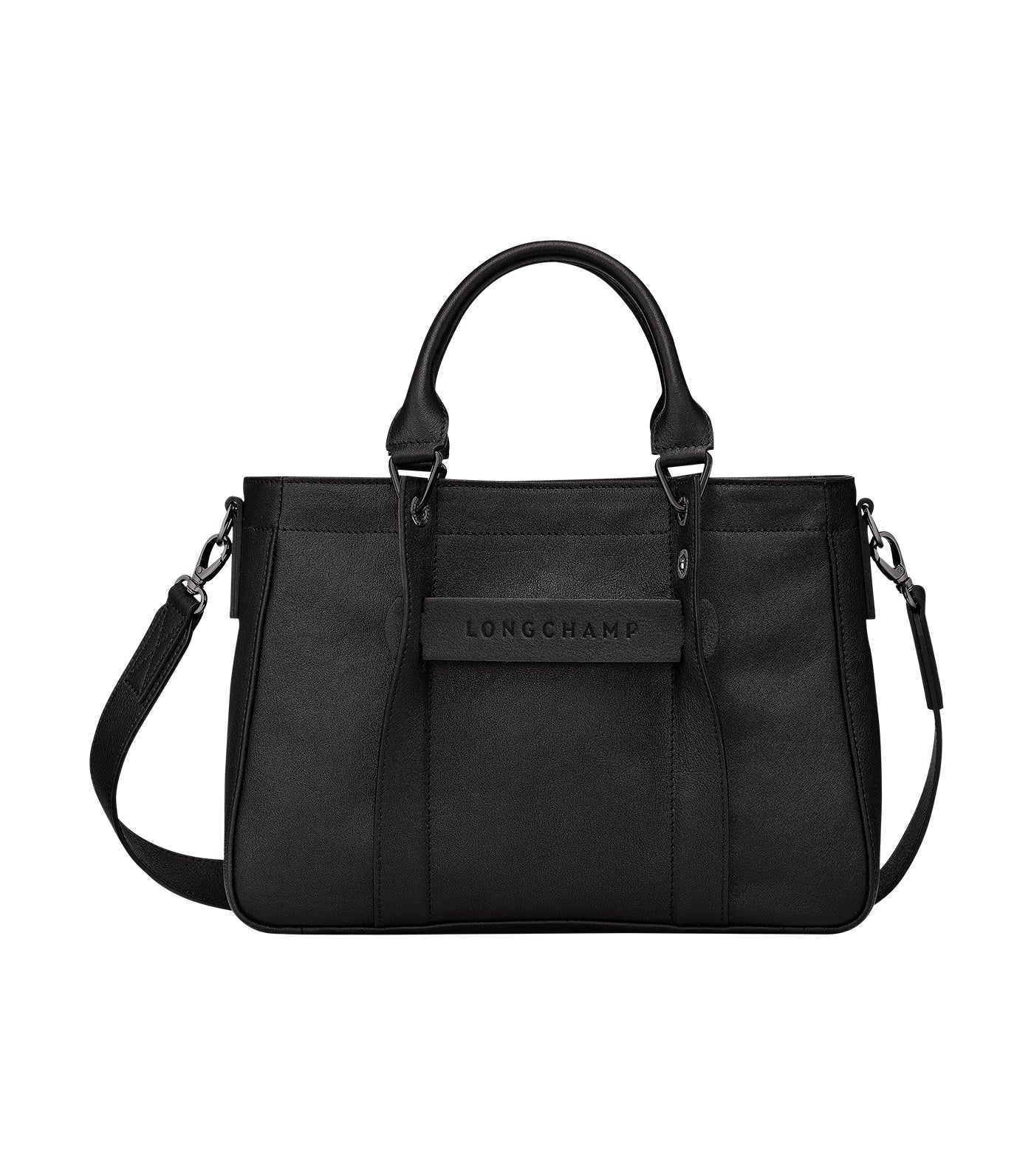 Longchamp 3d Logo Crossbody Bag in Black