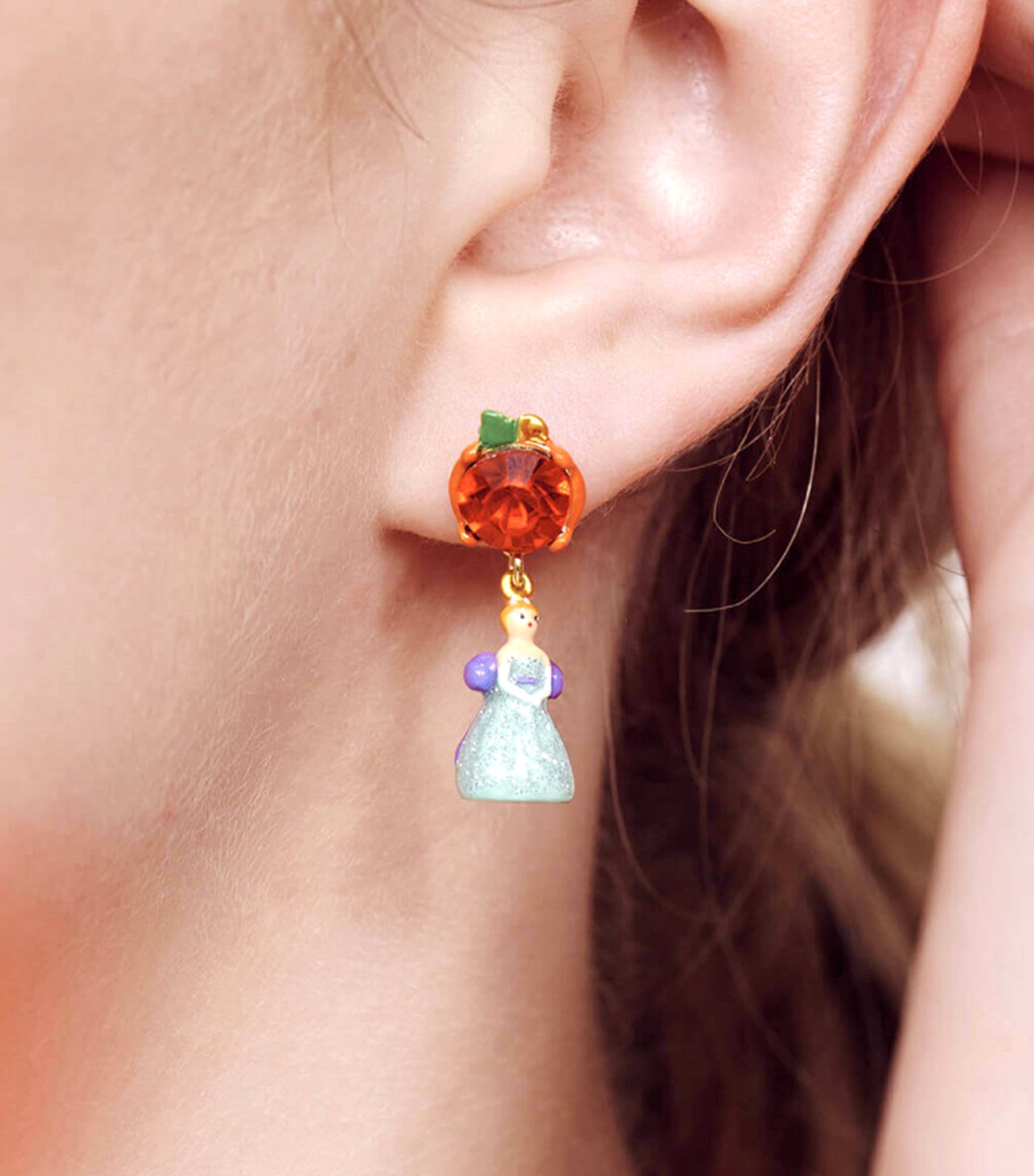 Cinderella, Pumpkin Earrings